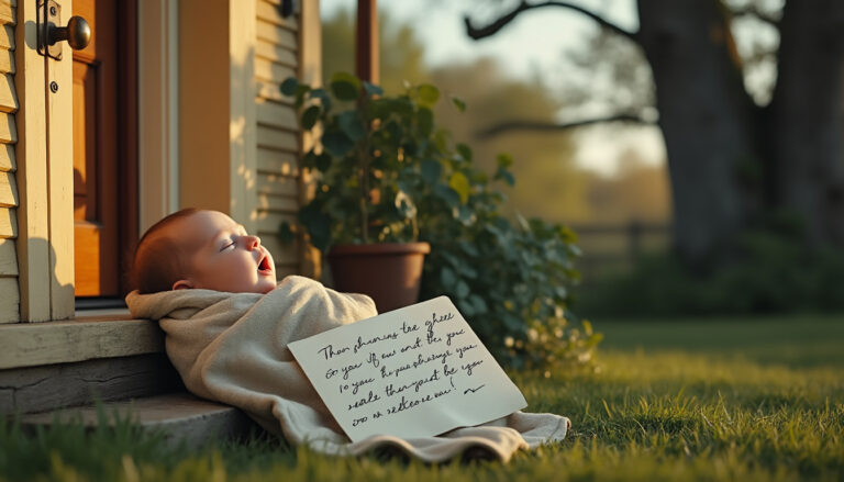un nouveau-né abandonné devant une maison a suscité une vive émotion. la police a découvert une lettre touchante cachée dans sa couverture, révélant des circonstances poignantes. plongez dans cette histoire bouleversante qui soulève des questions sur l'amour et le désespoir.