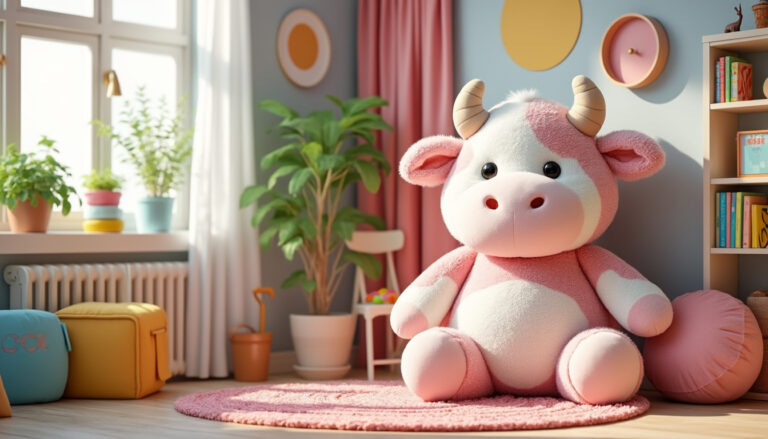 découvrez pourquoi la peluche vache est le cadeau idéal pour les enfants en 2025 ! avec son design adorable, sa douceur réconfortante et son potentiel éducatif, cette peluche fait rêver les petits tout en stimulant leur imagination. offrez un compagnon tendre et ludique qui saura apporter joie et réconfort à chaque moment.
