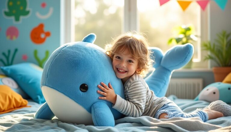 offrez à votre enfant un cadeau original et tendance en 2025 avec la peluche baleine ! douce, rassurante et ludique, elle séduit petits et grands par son design attendrissant et sa qualité irréprochable.