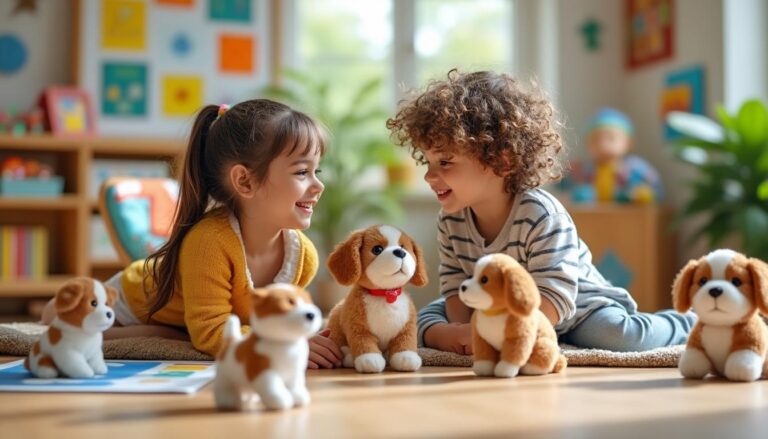 Les bienfaits des peluches chiens pour le développement des enfants en 2025